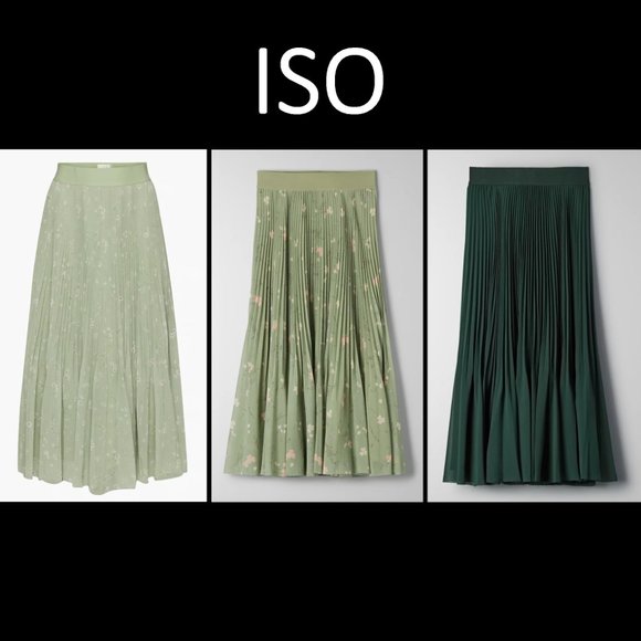 ISO: Aritzia Wilfred Twirl Skirts in Greens (XS) - Picture 1 of 6